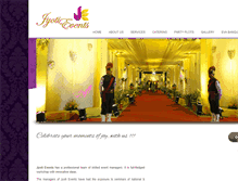 Tablet Screenshot of jyotievents.com